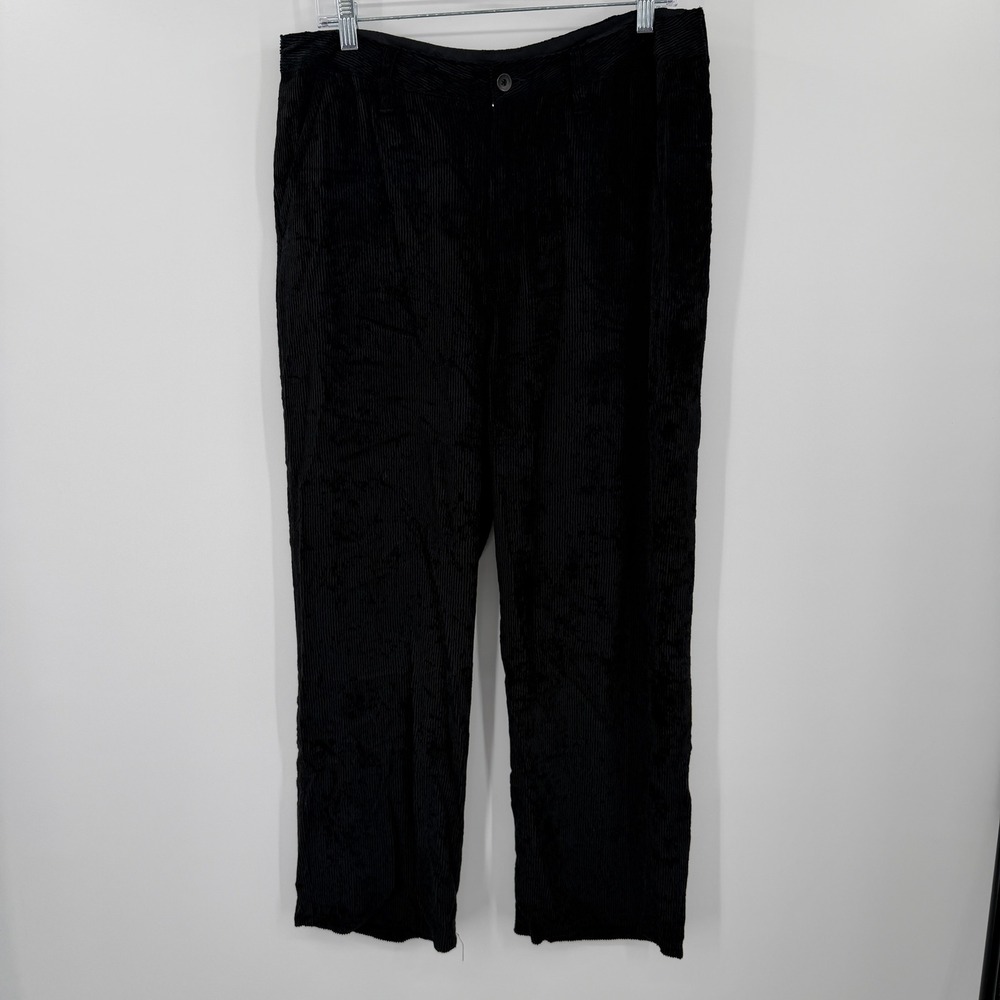Rag & Bone Black Viscose Corduroy Straight Leg Pants Mens 34 x 27 RN108879